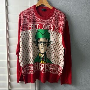 Ripple Junction Red and White Christmas Elf Sweater